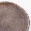 Teller reactive glaze reaktive Glasur braun 22cm
