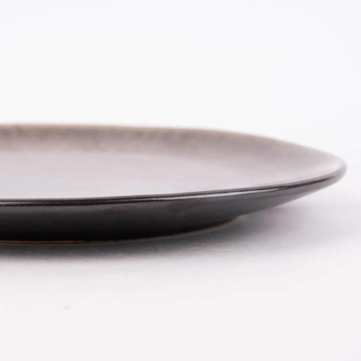 Teller reactive glaze reaktive Glasur braun 22cm