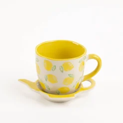 Teller Zitronen Lemon Tea Bag Rest Teekannenform von Sass & Belle