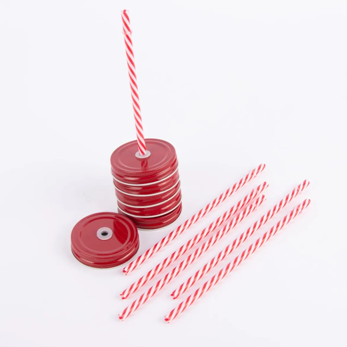 Temerity Jones DIY Trinkglas Set für 6 Gläser rot weiß