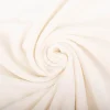 Terry Krepp Jersey Stoff Baumwolle uni wollweiß 145cm elastisch & hautfreundlich
