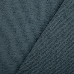 Terry Krepp Jersey Stoff Baumwolle uni blau 145cm elastisch & hautfreundlich