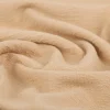 Terry Krepp Jersey Stoff Baumwolle uni beige 145cm elastisch & hautfreundlich