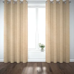 Thermostoff Chenille isolierend Akustik Kälteschutz sand beige 1,40m Breite