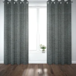 Thermostoff Chenille isolierend Akustik Kälteschutz blaugrau 1,40m Breite