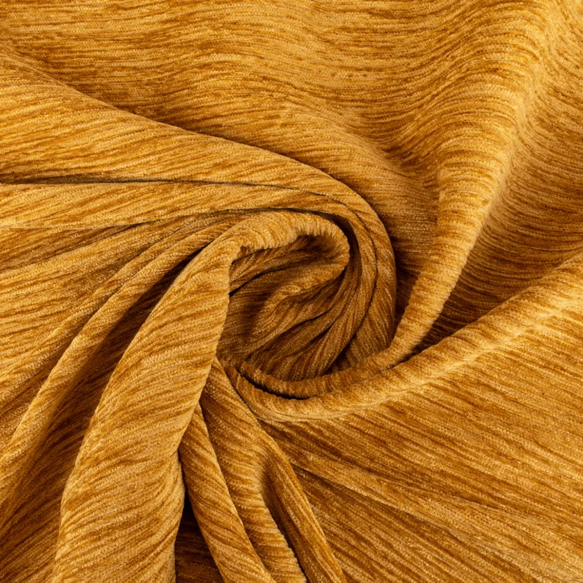 Thermostoff Chenille isolierend Akustik Kälteschutz honig gelb 1,40m Breite