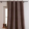 Thermovorhang Morey mit Ösen uni taupe 140x260cm