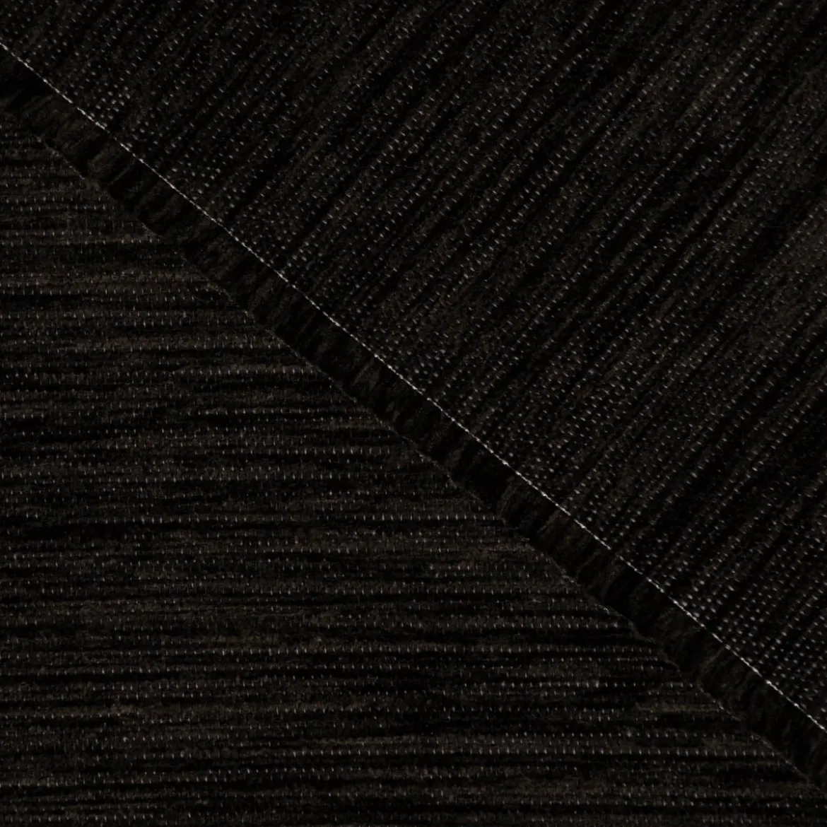 Thermovorhang Thermochenille Akustik Kälteschutz anthrazit meliert 245cm oder Wunschlänge von SCHÖNER LEBEN.
