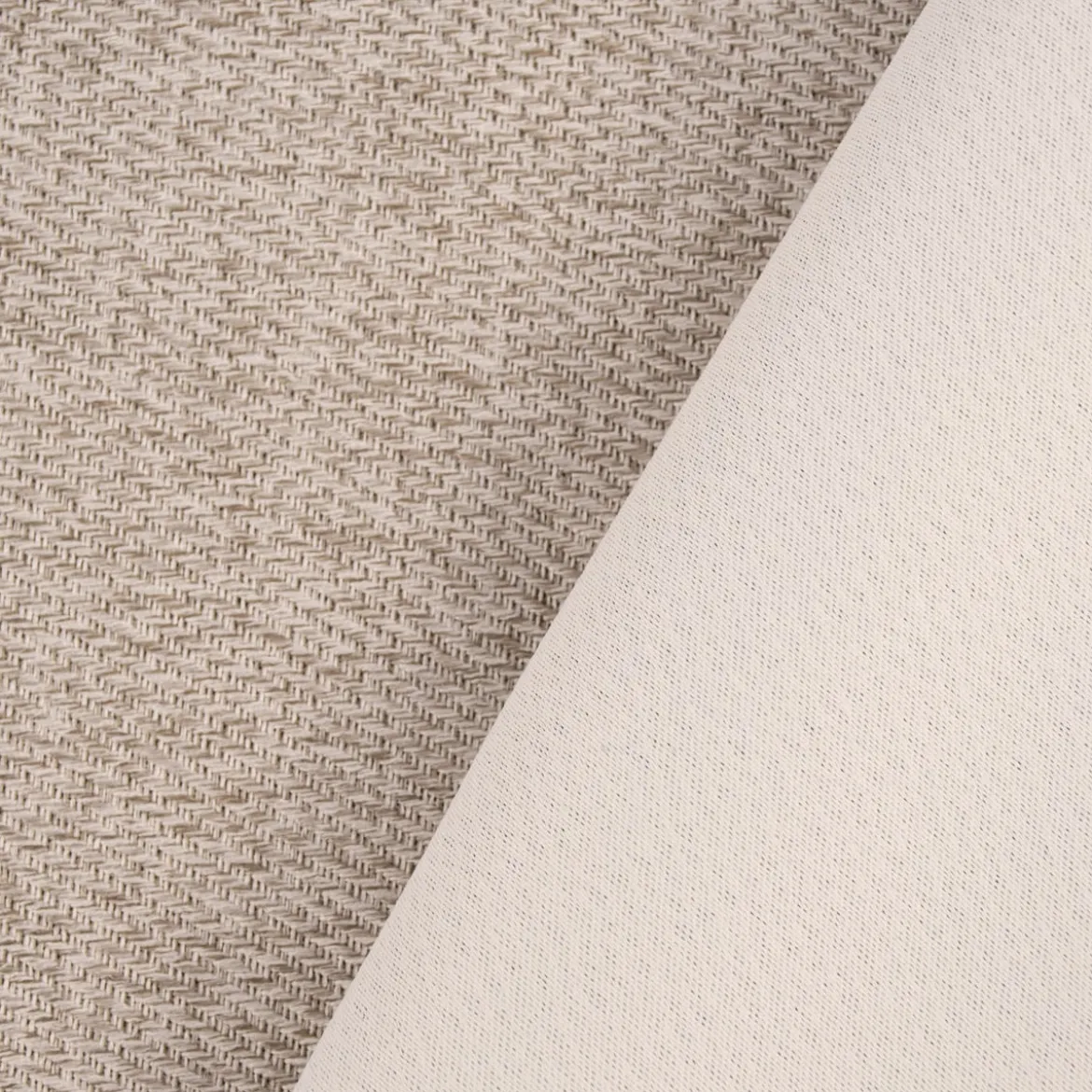 Thermovorhang Verdunkelung Kälteschutz Überbreite Doppelgewebe Easy Care hellgrau meliert 200x245 von SCHÖNER LEBEN.