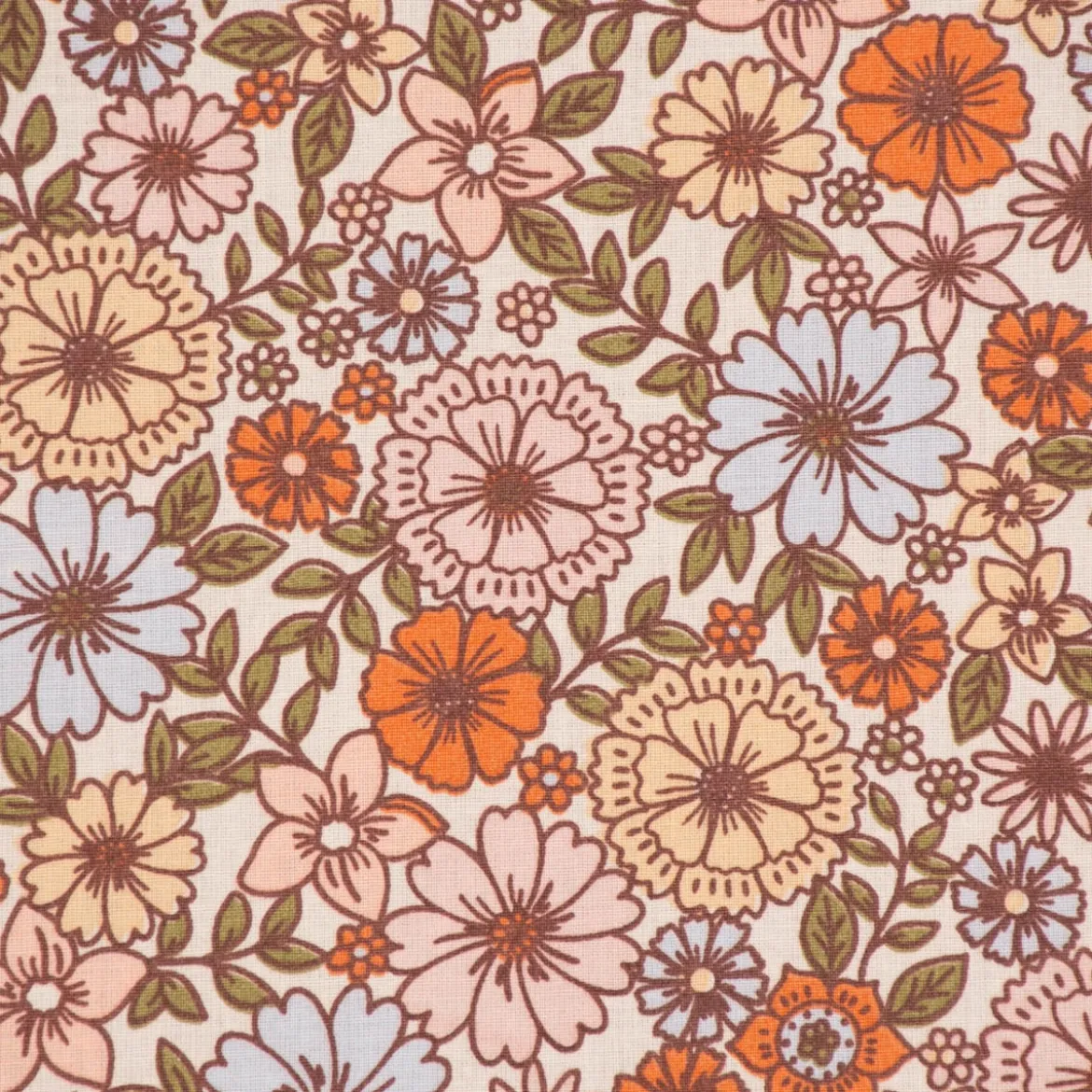 Tischdecke abwaschbar Brigitte Vintage Blumen weiß bunt div. Größen von SCHÖNER LEBEN.