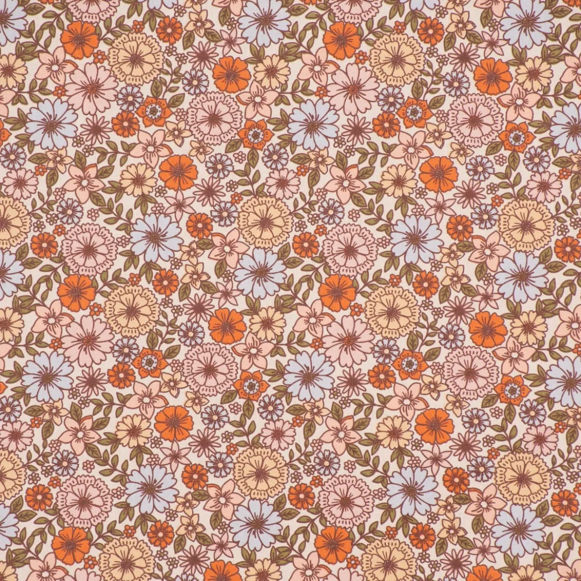 Tischdecke abwaschbar Brigitte Vintage Blumen weiß bunt div. Größen von SCHÖNER LEBEN.