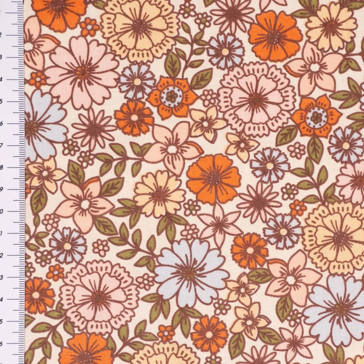 Tischdecke abwaschbar Brigitte Vintage Blumen weiß bunt div. Größen von SCHÖNER LEBEN.