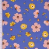 Tischdecke abwaschbar Enduit Jela Blüten blau div. Größen von SCHÖNER LEBEN.