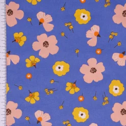 Tischdecke abwaschbar Enduit Jela Blüten blau div. Größen von SCHÖNER LEBEN.