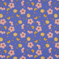 Tischdecke abwaschbar Enduit Jela Blüten blau div. Größen von SCHÖNER LEBEN.