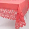 Tischdecke abwaschbar Häkelspitze Amira sugar pink 137x180cm