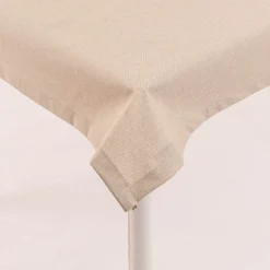 Tischdecke abwaschbar Leinenoptik natur div. Größen von SCHÖNER LEBEN.