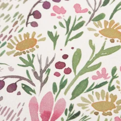 Tischdecke Aquarell Blumen weiß rosa grün in versch. Größen von SCHÖNER LEBEN.