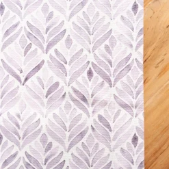 Tischdecke aus Baumwolle mit Aquarell Ornamenten in Weiß und Lila in versch. Größen von SCHÖNER LEBEN.