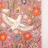 Tischdecke aus Baumwolle mit Blumen und Tauben rosa bunt von SCHÖNER LEBEN. – handgenäht & auf Maß