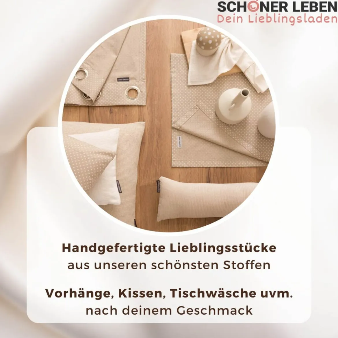 Tischdecke aus Baumwolle mit Blumen und Tauben rosa bunt von SCHÖNER LEBEN. – handgenäht & auf Maß
