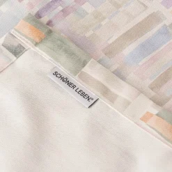 Tischdecke Baumwolle Denise Soft Aquarell Streifen pastell lila in versch. Größen von SCHÖNER LEBEN.