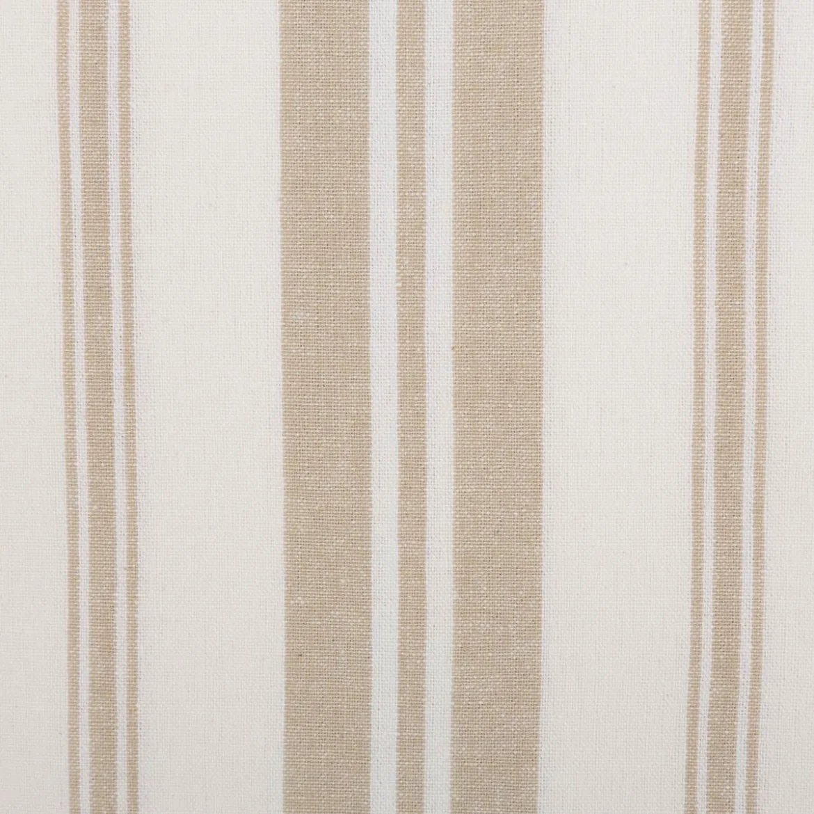 Tischdecke Chaumont aus Baumwolle Streifen wollweiß-natur 140x200cm