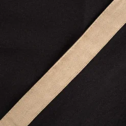 Tischdecke Duo aus Baumwolle wendbar mit abgesetztem Saum schwarz-natur 140x240cm