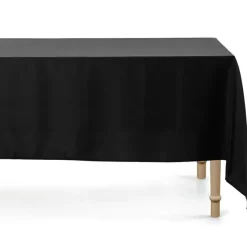 Tischdecke eckig einfarbig schwarz 180x300cm