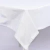 Tischdecke Glamour weiß silberfarbig Lurex 150x250cm