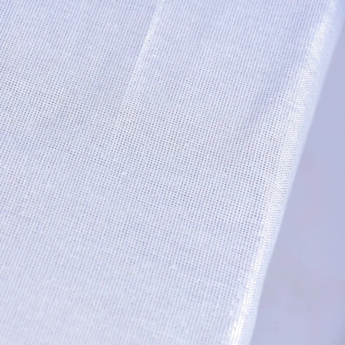 Tischdecke Glamour weiß silberfarbig Lurex 150x250cm