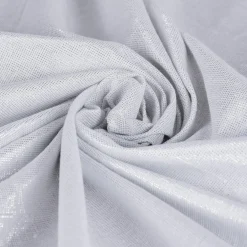 Tischdecke Glamour weiß silberfarbig Lurex 150x250cm