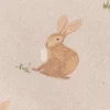 Tischdecke Halbpanama Leinenlook Aquarell Woodland Rabbit Hasen natur braun in versch. Größen von SCHÖNER LEBEN.