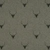 Tischdecke Jacquard Hirschkopf mit Geweih grün dunkelgrün verschiedene Größen von SCHÖNER LEBEN.