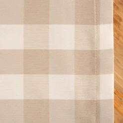 Tischdecke Karos beige weiß in versch. Größen von SCHÖNER LEBEN.