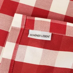 Tischdecke Karos rot weiß in versch. Größen von SCHÖNER LEBEN.