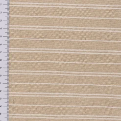 Tischdecke Leinenlook Basic Stripe Streifen natur weiß verschiedene Größen von SCHÖNER LEBEN.