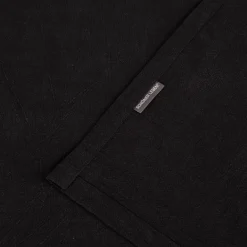 Tischdecke Leinen mit BW-Anteil einfarbig schwarz div. Größen von SCHÖNER LEBEN.