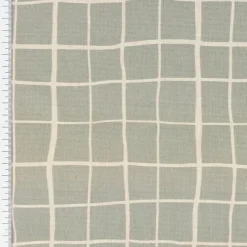 Tischdecke Marloes5 Gitter Karo grau weiß verschiedene Größen von SCHÖNER LEBEN.