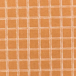 Tischdeckenstoff abwaschbar Baumwollstoff beschichtet Enduit Jules Karo ocker 1,45m Breite