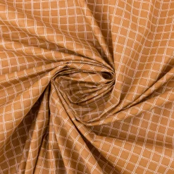 Tischdeckenstoff abwaschbar Baumwollstoff beschichtet Enduit Jules Karo ocker 1,45m Breite