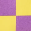 Tischdeckenstoff abwaschbar Baumwollstoff beschichtet Karo Kästchen gelb violett 1,45m Breite