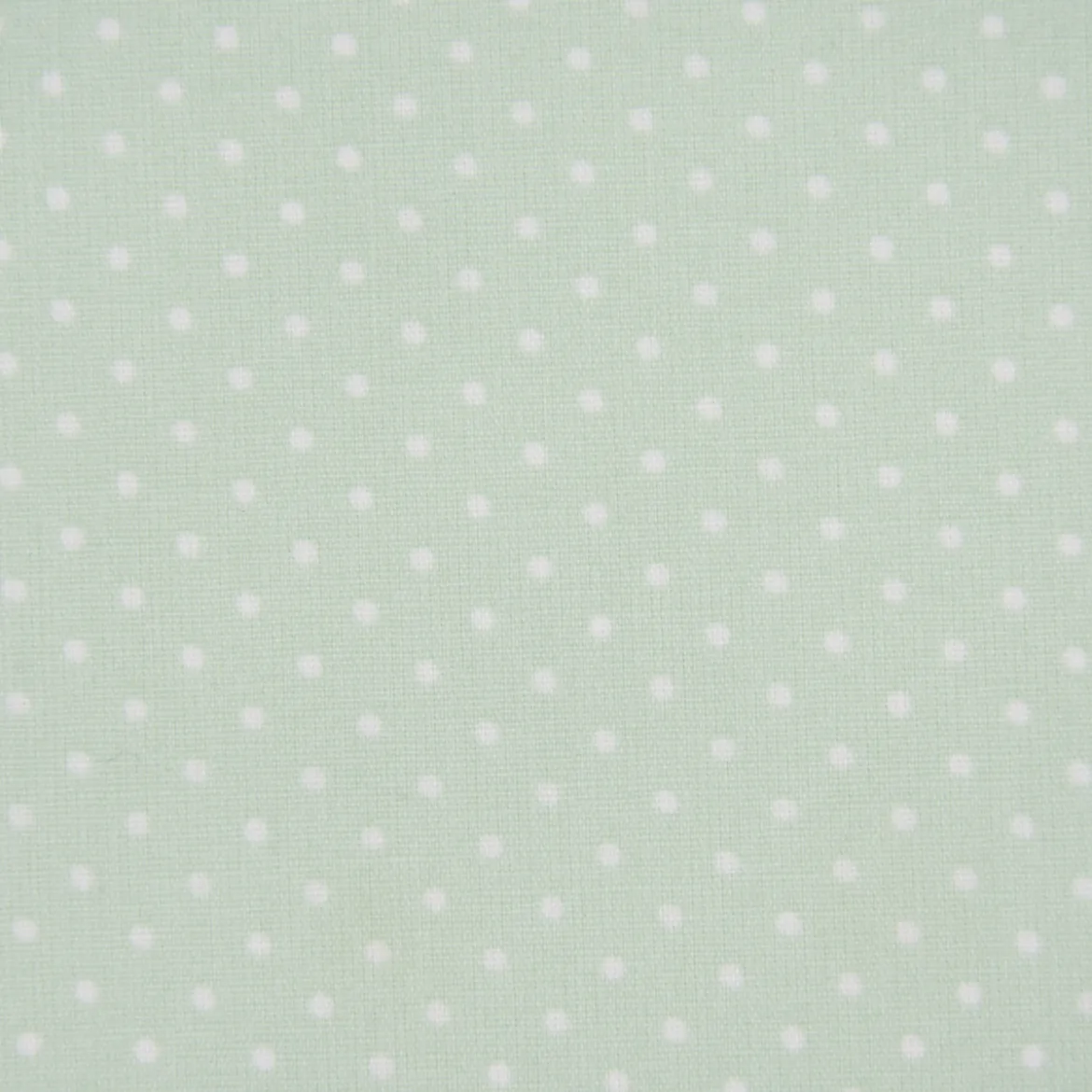 Tischdeckenstoff beschichtete Baumwolle Punkte mint weiß 1,5m Breite