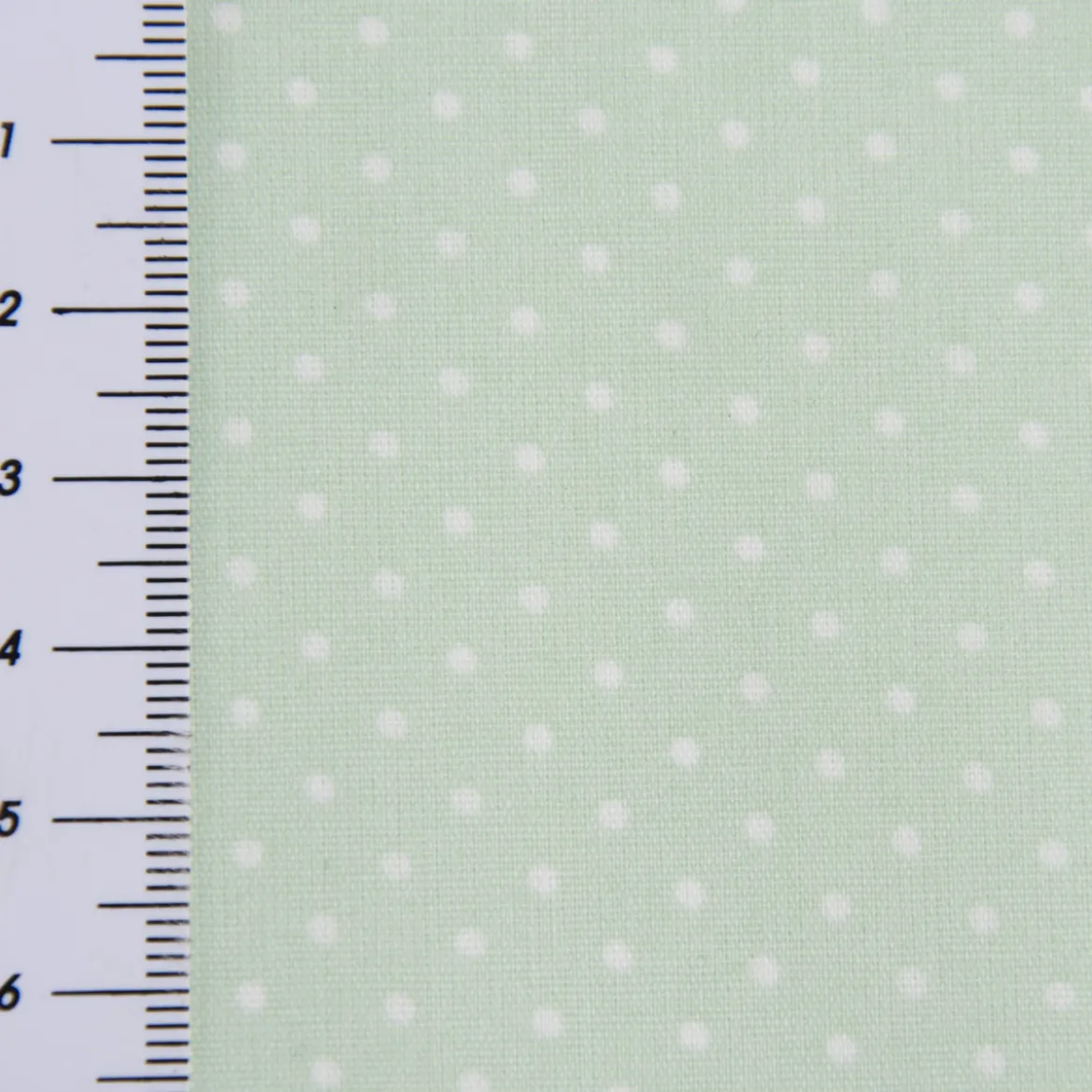Tischdeckenstoff beschichtete Baumwolle Punkte mint weiß 1,5m Breite