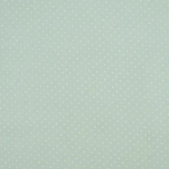 Tischdeckenstoff beschichtete Baumwolle Punkte mint weiß 1,5m Breite