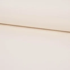 Tischdeckenstoff beschichtete Baumwolle Glitzer uni wollweiß 1,55m Breite