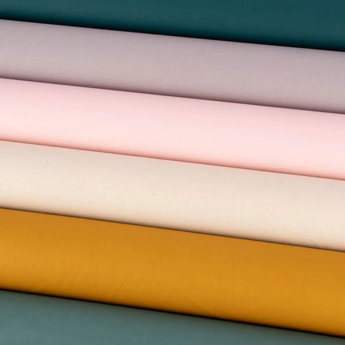 Tischdeckenstoff beschichtete Baumwolle TEINTURE BLUSH einfarbig hellrosa 1,45m Breite