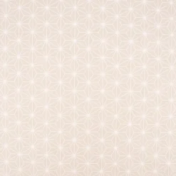 Tischdeckenstoff beschichtete Baumwolle CASUAL Stern Motiv grafisch beige weiß 1,5m Breite