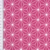 Tischdeckenstoff beschichtete Baumwolle CASUAL Stern Motiv grafisch beere weiß 1,5m Breite