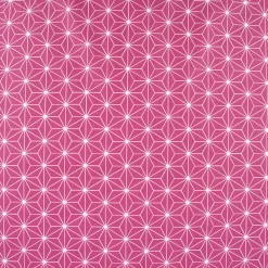 Tischdeckenstoff beschichtete Baumwolle CASUAL Stern Motiv grafisch beere weiß 1,5m Breite